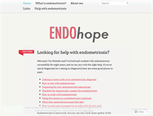 Tablet Screenshot of endohope.org
